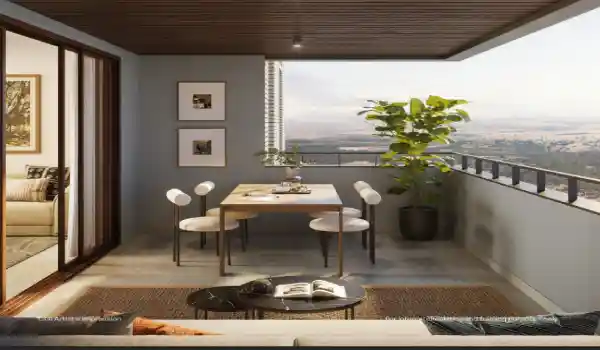 Assetz Code Name Sanctum Apartment Balcony View by Assetz Property Group located at Yelahanka, Bangalore Karnataka