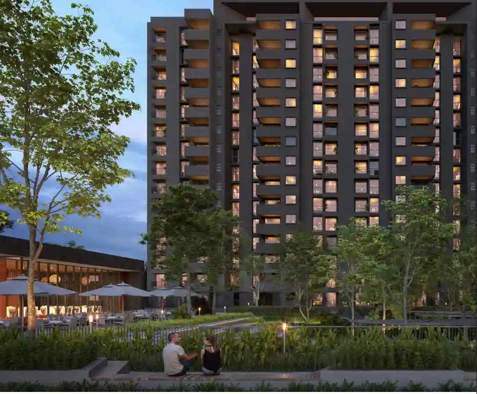 Assetz Code Name Sanctum Apartment garden view by Assetz Property Group located at Yelahanka, Bangalore Karnataka